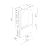 BRICK IN THE WALL Moor 1 IP54 Bathroom LED 800LM 230VAC