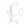 BRICK IN THE WALL Moor 2 IP54 Bathroom LED 800LM 230VAC