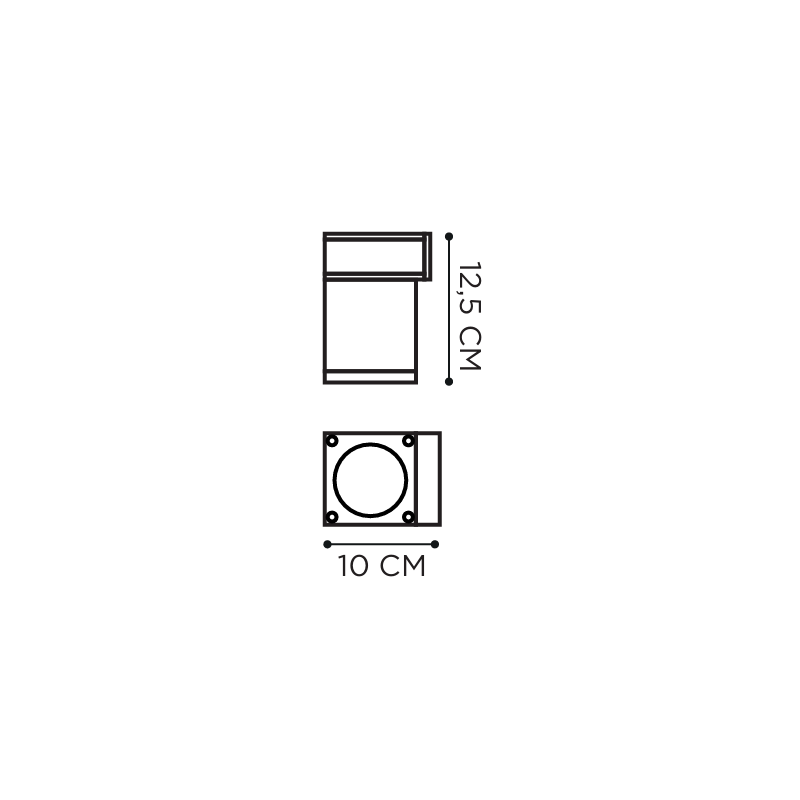 Royal Botania Q-Bic Wall 1 Lamp 220V  wall lamp
