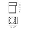 Royal Botania Q-Bic Wall 1 Lamp 220V  wall lamp