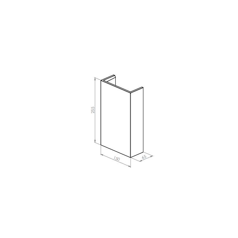 BRICK IN THE WALL Onyx H Mono IP20 LED 900LM 230VAC WARMDIM