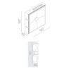 BRICK IN THE WALL Button 1 LED DIM 100LM