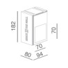BRICK IN THE WALL Mini Square LED DIM 100LM IP54 Bathroom
