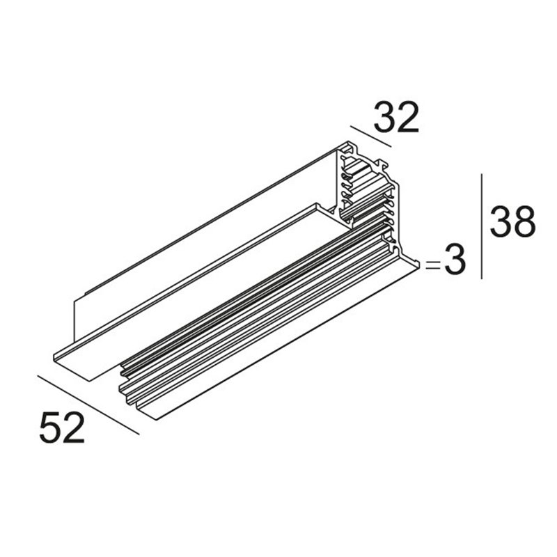 Delta Light TRACK 3F DIM IN 2m