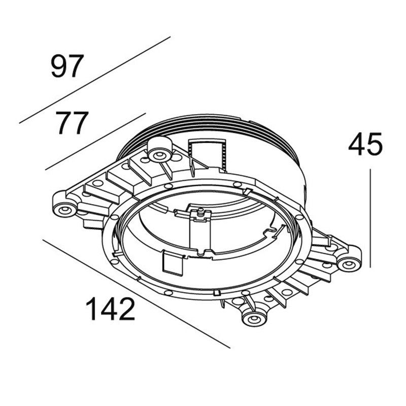 Delta Light MOUNTING KIT TRIMLESS O.F.A. ARTUUR R