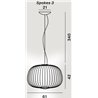 Foscarini Spokes 3 Susp. 10M Suspension Lamp