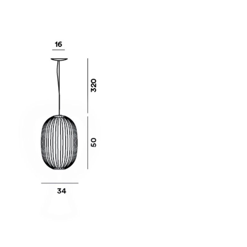Foscarini Plass Medium E27 Hängelampe