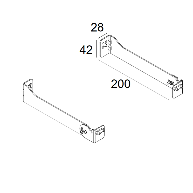 Delta Light Wall Bracket Set 200