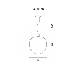 Foscarini Rituals Xl Susp. 10M Suspension Lamp