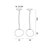 Foscarini Gregg Media Susp. 10M Suspension Lamp