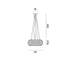 Foscarini Caboche Plus Media Susp. 10M Suspension Lamp
