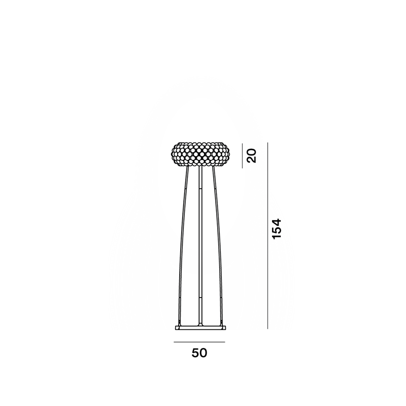 Foscarini Caboche Plus Media Floor Floor Lamp