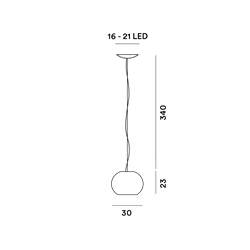 Foscarini Buds 3 Susp. 10M Suspension Lamp