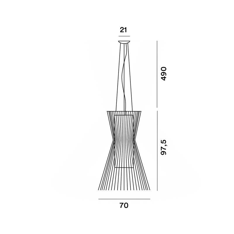 Foscarini Allegro Vivace Led Susp. 10M Suspension Lamp