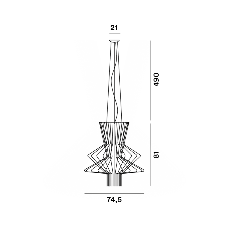Foscarini Allegro Ritmico Susp. 10M Suspension Lamp