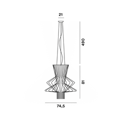 Foscarini Allegro Ritmico Led Susp. 10M Suspension Lamp