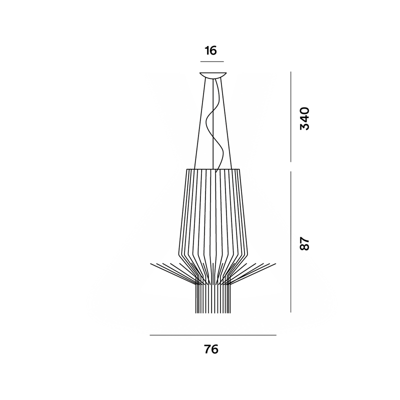 Foscarini Allegretto Assai Susp. 10M Suspension Lamp