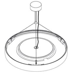 Modular Flat moon suspension kit 4m / 5x0.75 triangle (3 cables)