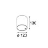 Modular Lighting Smart surface tubed 115 LED warm dim GI Deckenlampe