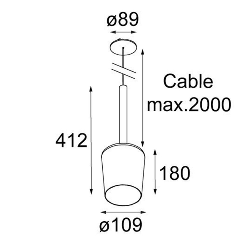 Modular Lighting Tulip blossom (power feed recessed) E27 Hängelampe - Outlet