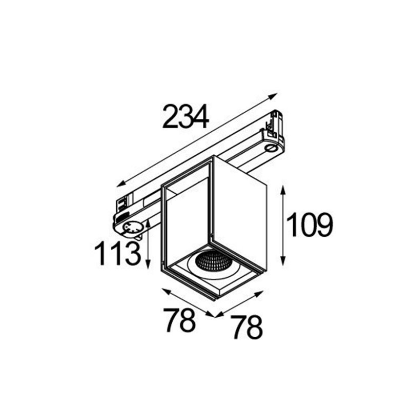 Modular Rektor track 1x LED Track lighting