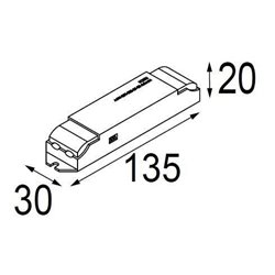 Modular LED driver 350mA-700mA 12W 0/1-10V
