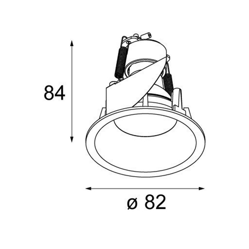 Modular Smart lotis 82 GU10 Recessed lamp