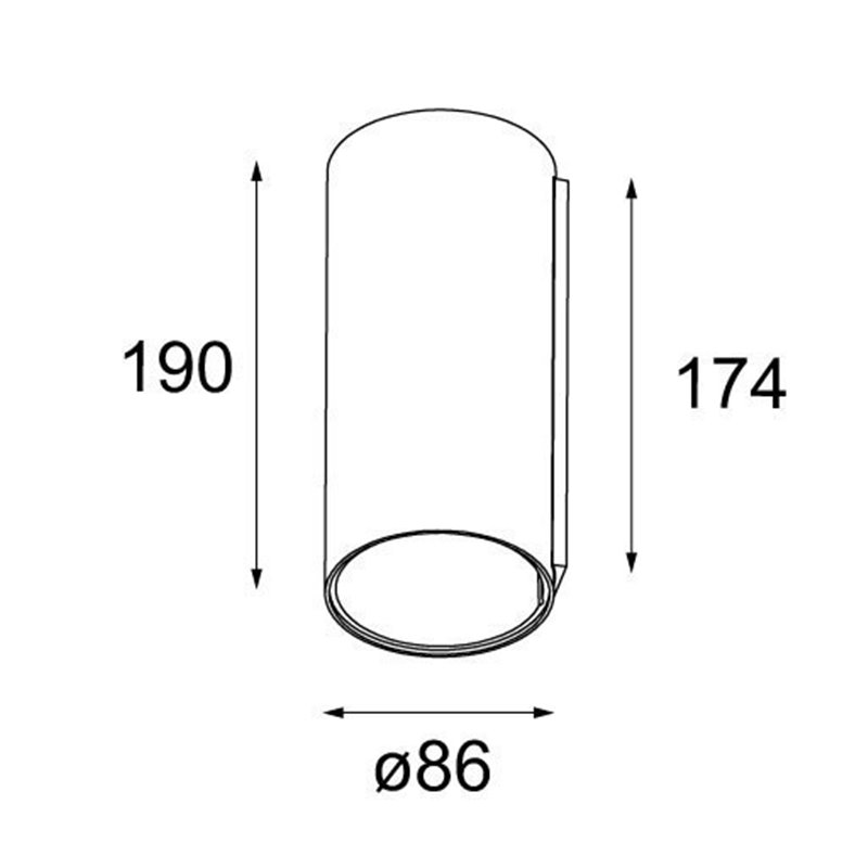 Modular Smart tubed wall 82 XL 2x LED GE Wall lamp