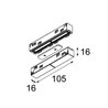 Modular Lighting Pista track 48V electrical/mechanical (up/down) connection 180° Deckenlampe