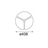 Modular Flat moon 450 LED coverplate