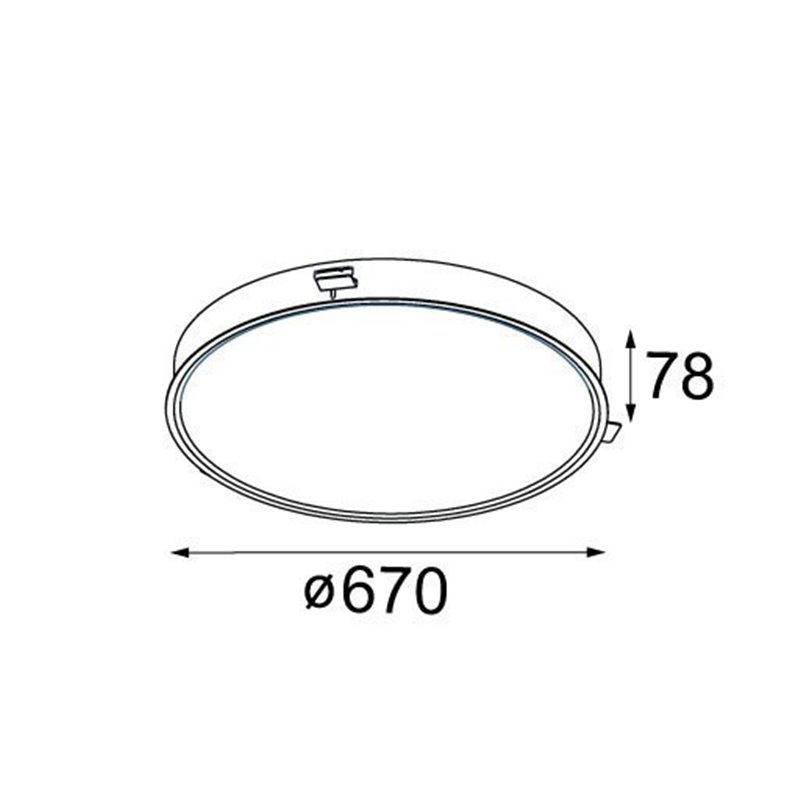 Modular Flat moon 670 recessed LED GI Recessed spot
