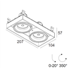 Delta Light MINIGRID IN TRIMLESS 2 HI LED Einbauspot