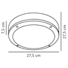 Nordlux Desi 28 [IP44] ceiling lamp - Outdoor