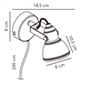Nordlux Aslak 8 wall lamp