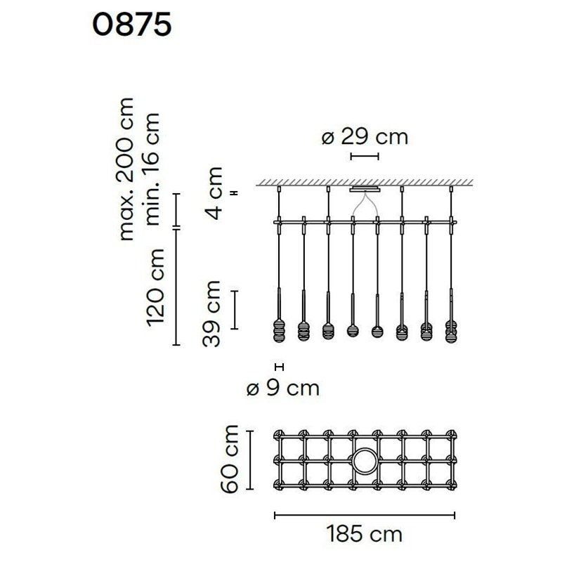 Buy Vibia Algorithm 24X Rectangular - 0875 suspension lamp online with ...