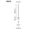 Vibia Bamboo 190 Recessed garden lamp