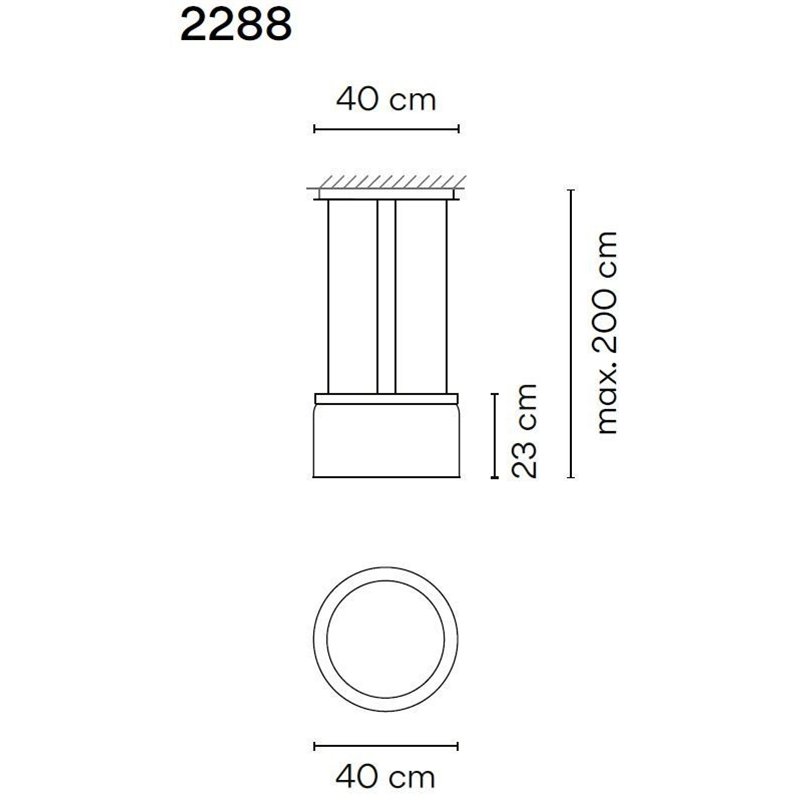 Vibia Guise 23X40 suspension lamp