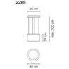 Vibia Guise 23X40 suspension lamp