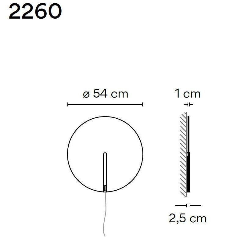 Vibia Guise 54 wall lamp