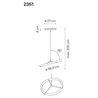 Vibia Halo Jewel 75Deg suspension lamp