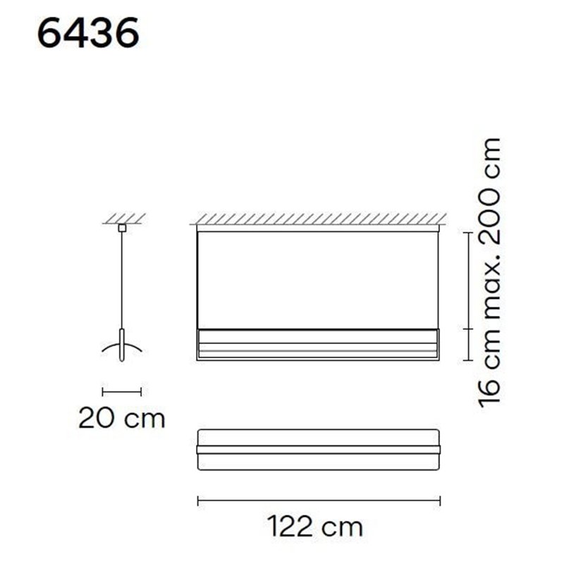 Vibia Kontorno Open 122 suspension lamp