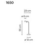Vibia Pin 23 table lamp