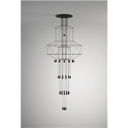 Vibia Wireflow Chandelier 396 suspension lamp