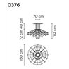 Vibia Wireflow Chandelier 112 suspension lamp
