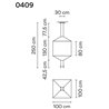 Vibia Wireflow Square 100 suspension lamp