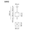 Vibia Wireflow Square 80 suspension lamp