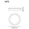 Vibia Duo 78,5 ceiling lamp