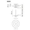 Vibia Flat 3X 90 Extended suspension lamp