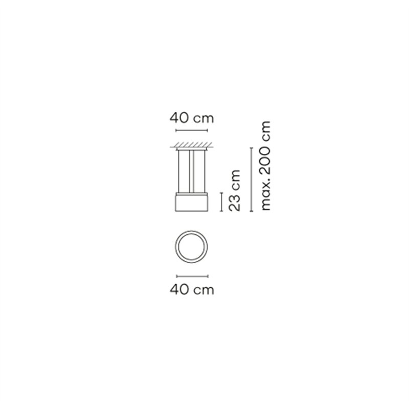 Vibia Guise 23X40 Sensor suspension lamp
