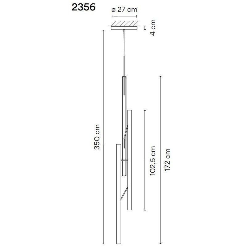 Vibia Halo Jewel 3X suspension lamp